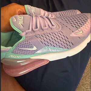 Nike airmax 270 lavender and teal 6.5Y